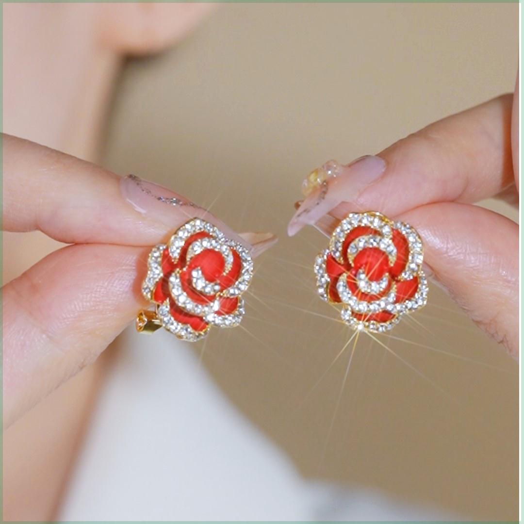(30% OFF) Rose Flower Earring | Earrings for Girls and Women