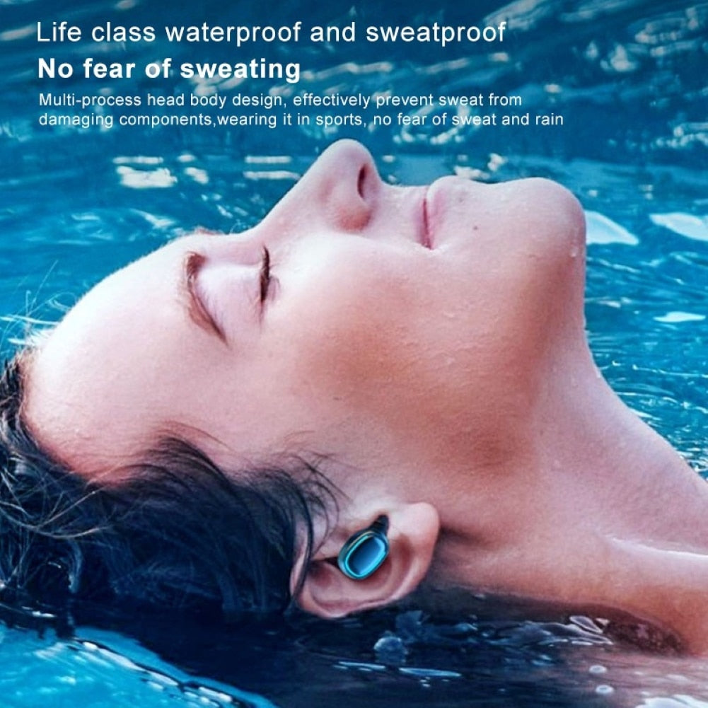 (30% OFF) TWS Wireless Earphones Bluetooth 5.0 HIFI Sounds Headset Sport Waterproof
