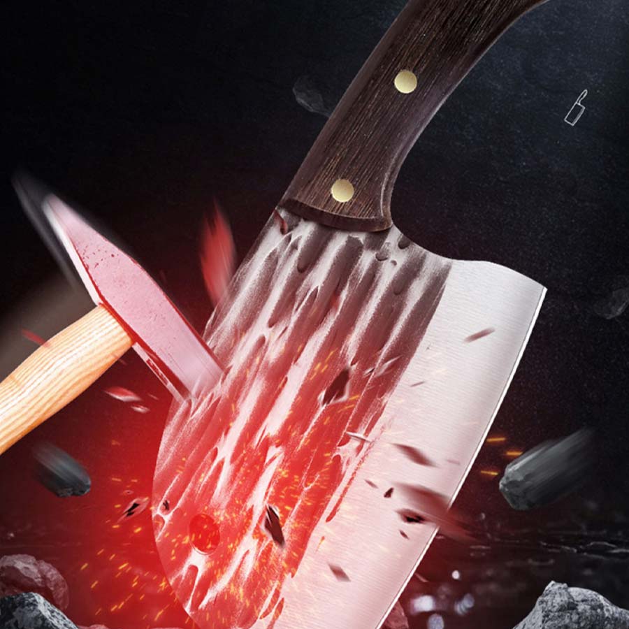 (30% OFF) Handmade Forged Meat Cleaver Chopping Butcher Knife