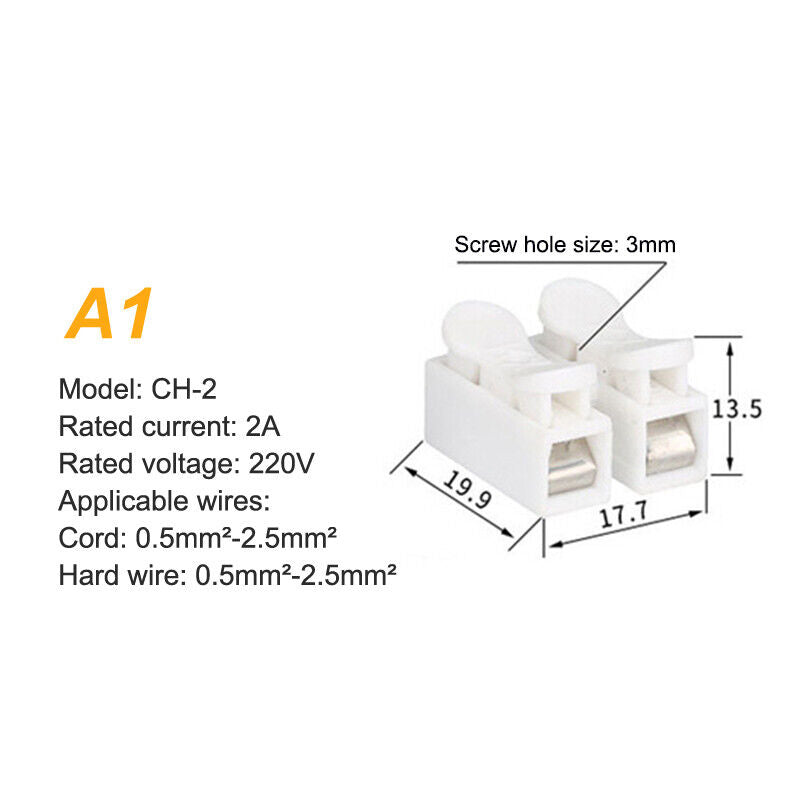 (Free Shipping) Spring Quick Connector Wire