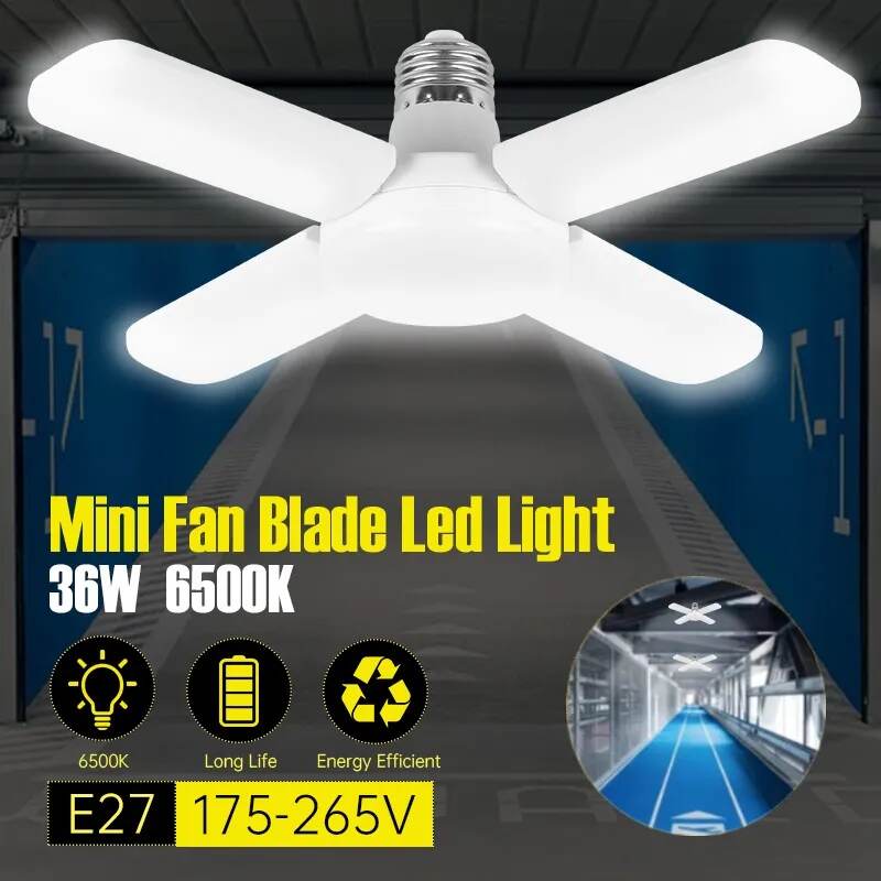 (30% OFF) LED Fan Blade Folding Light