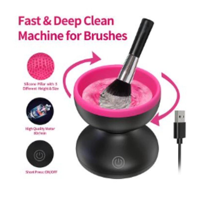 (30% OFF) Automatic Makeup Brush Cleaner