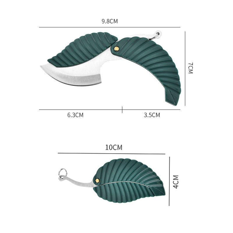 (30% OFF) Multifunction Folding Knife Leaf Shape
