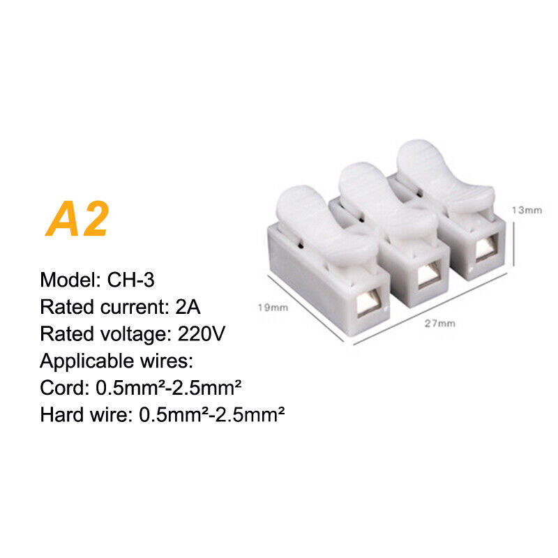 (Free Shipping) Spring Quick Connector Wire