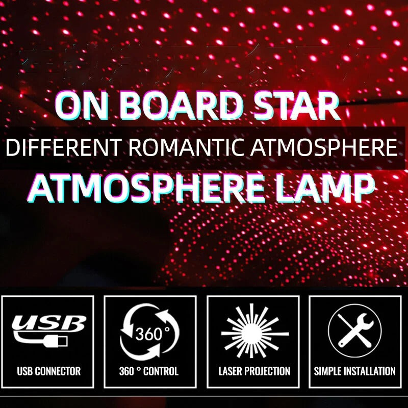 (Free Shipping) USB Light Car Star Projector