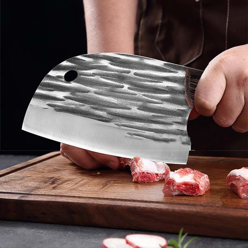 (30% OFF) Handmade Forged Meat Cleaver Chopping Butcher Knife