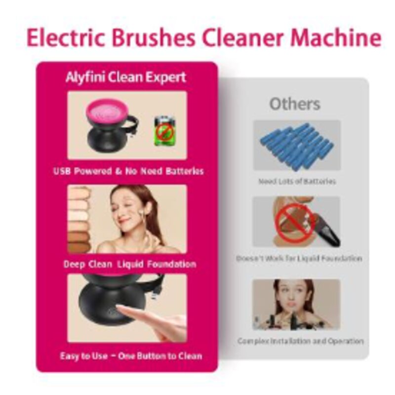 (30% OFF) Automatic Makeup Brush Cleaner