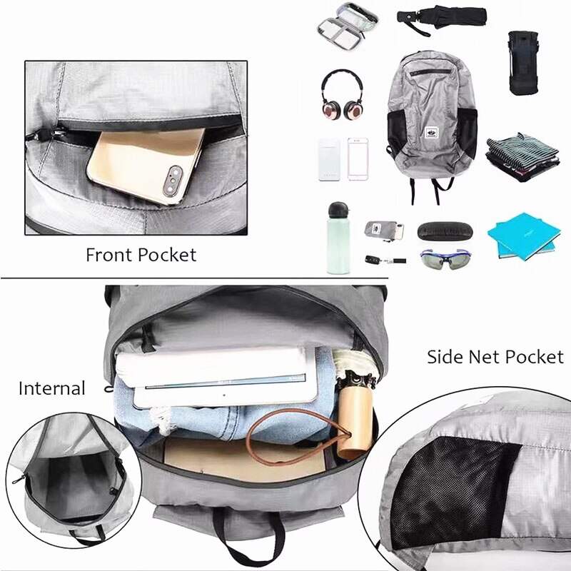 (30% OFF) Portable Backpack Waterproof Ultralight for Women Men Travelling Hiking