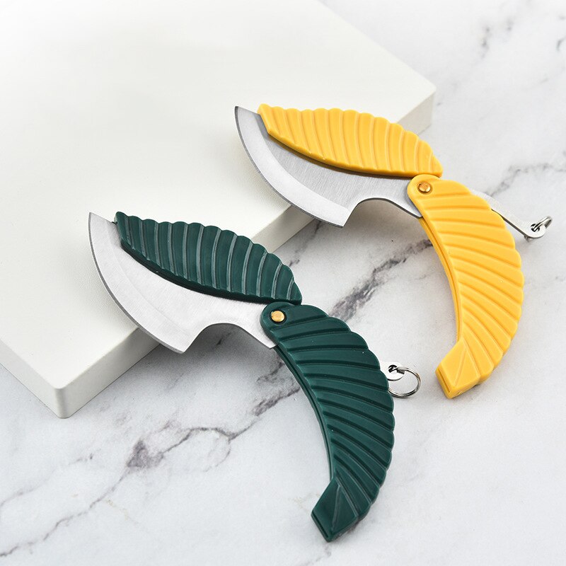 (30% OFF) Multifunction Folding Knife Leaf Shape