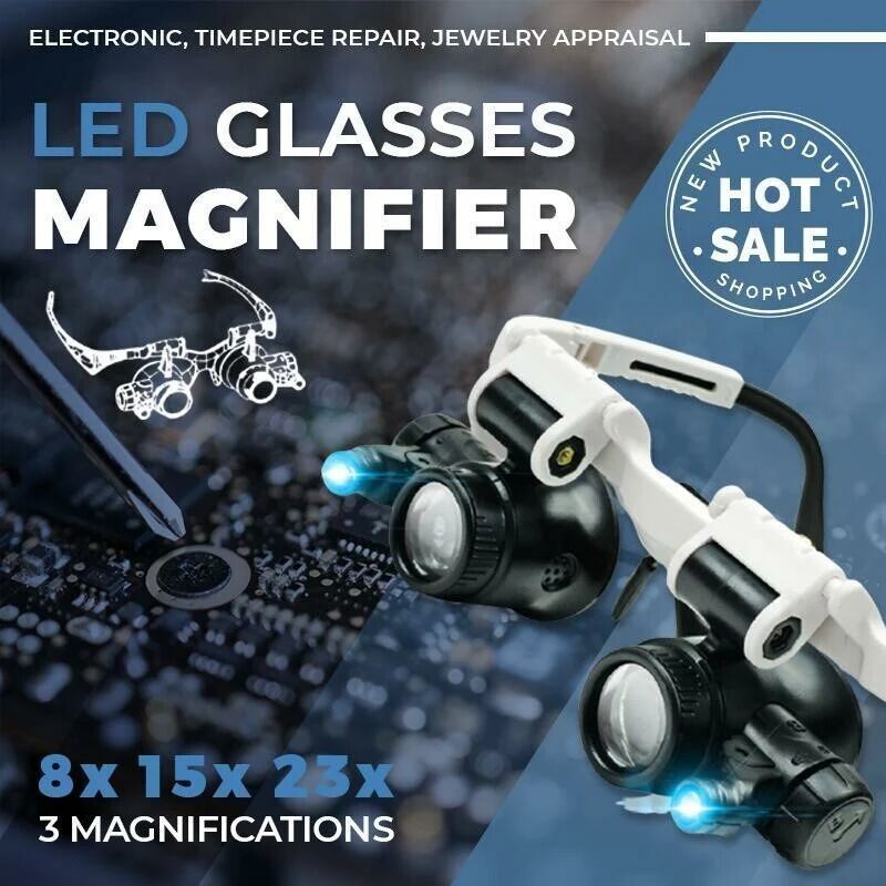 (HOT HOT) Magnifying Glasses With Light