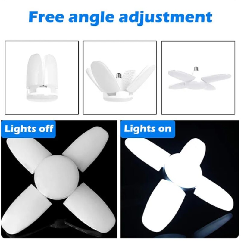 (30% OFF) LED Fan Blade Folding Light