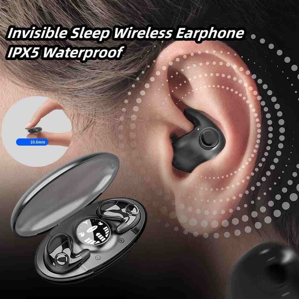 (30% OFF) Invisible Sleep Wireless Earphone IPX5 Waterproof, Double Noise Cancelling
