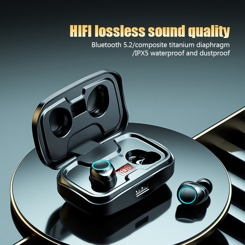 (30% OFF) TWS-X10 Bluetooth Earphones 3500mAh Charging Box