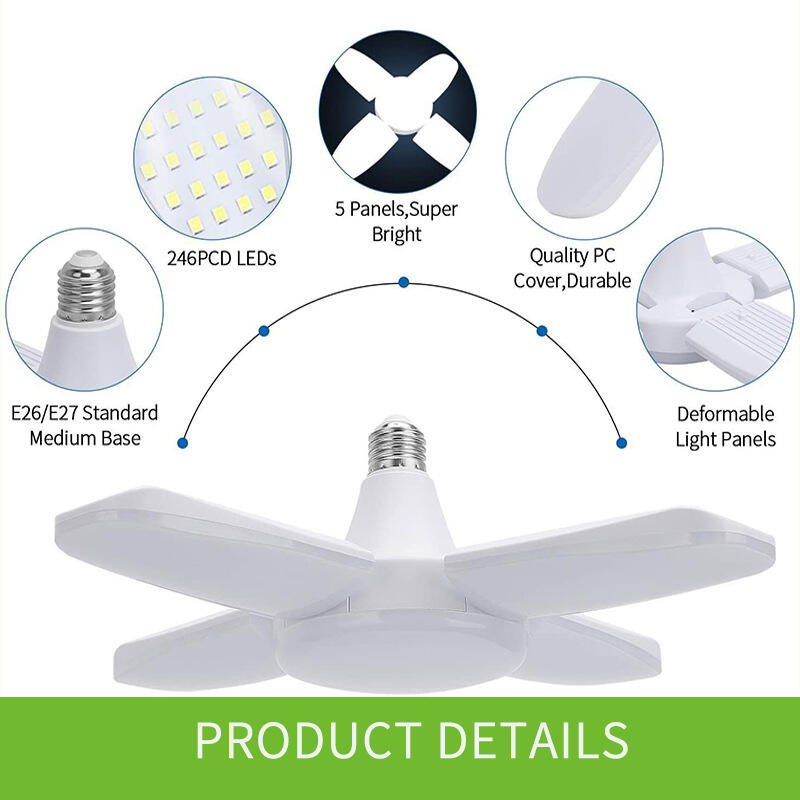 (30% OFF) LED Fan Blade Folding Light