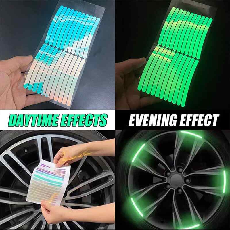 (30% OFF) Colorful Reflective Wheel Stickers