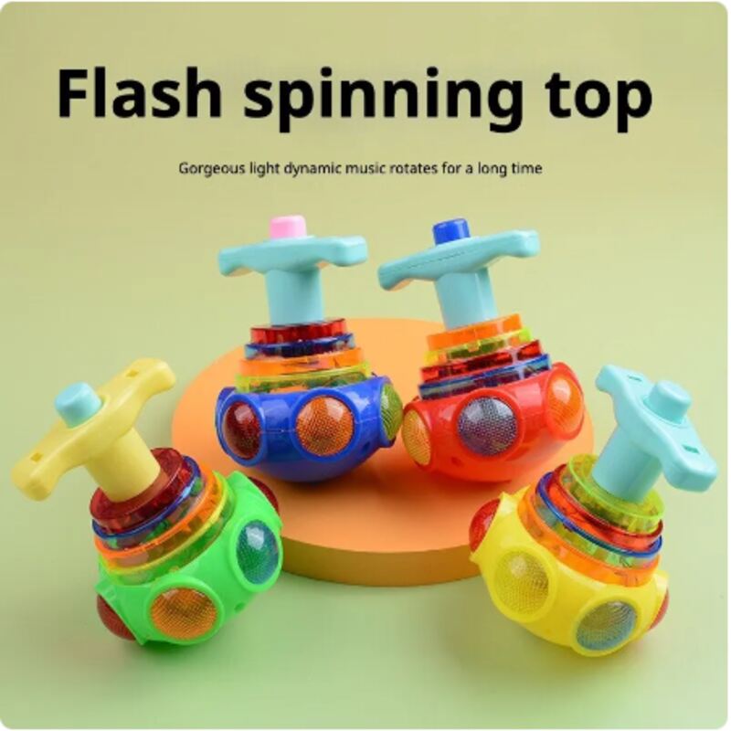 (30% OFF) Music Flashing Spinner Toy
