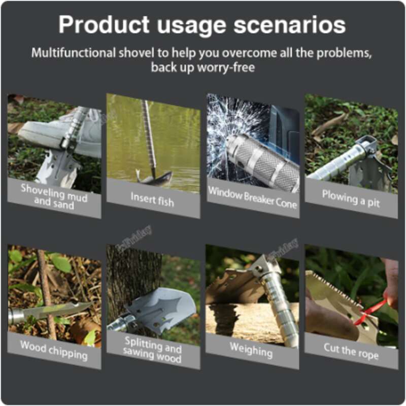 (30% OFF) Portable Manganese Steel Military Shovel