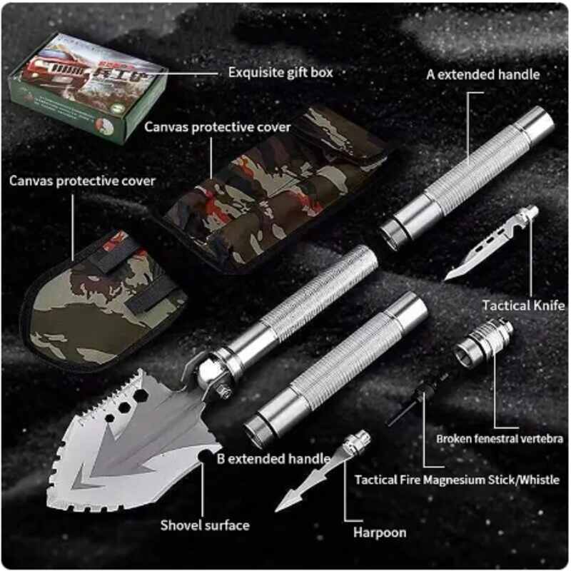 (30% OFF) Portable Manganese Steel Military Shovel