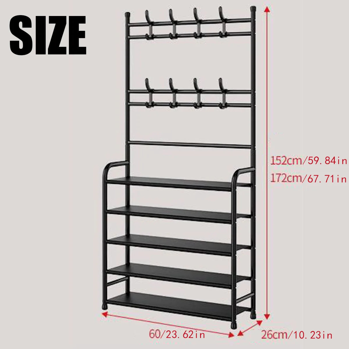 (30% DISCOUNT ) Clothes Rack Shoe Rack Simple Multi-tier Space Saving
