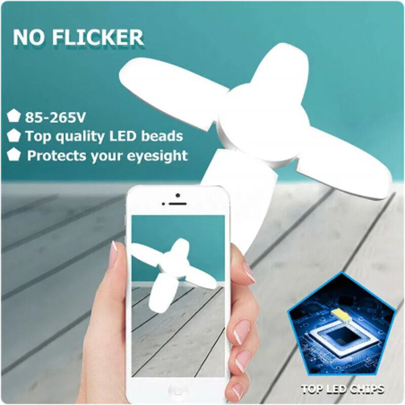 (30% OFF) LED Fan Blade Folding Light