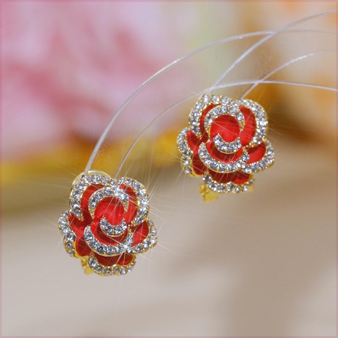 (30% OFF) Rose Flower Earring | Earrings for Girls and Women