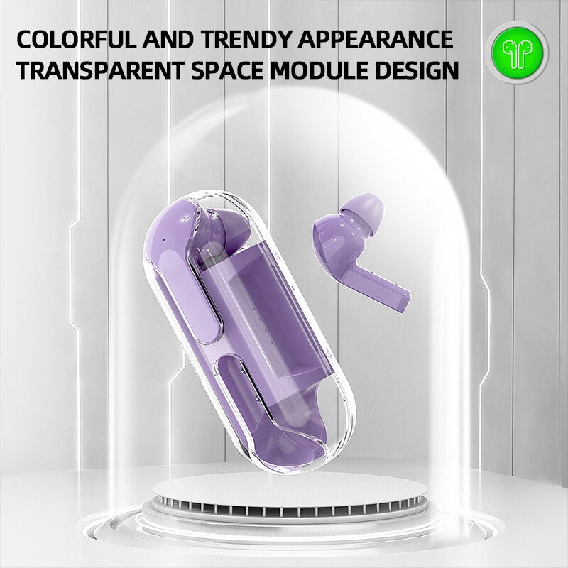 (30% OFF) NEW A4 TWS Mini In-Ear Earbuds Full Transparent