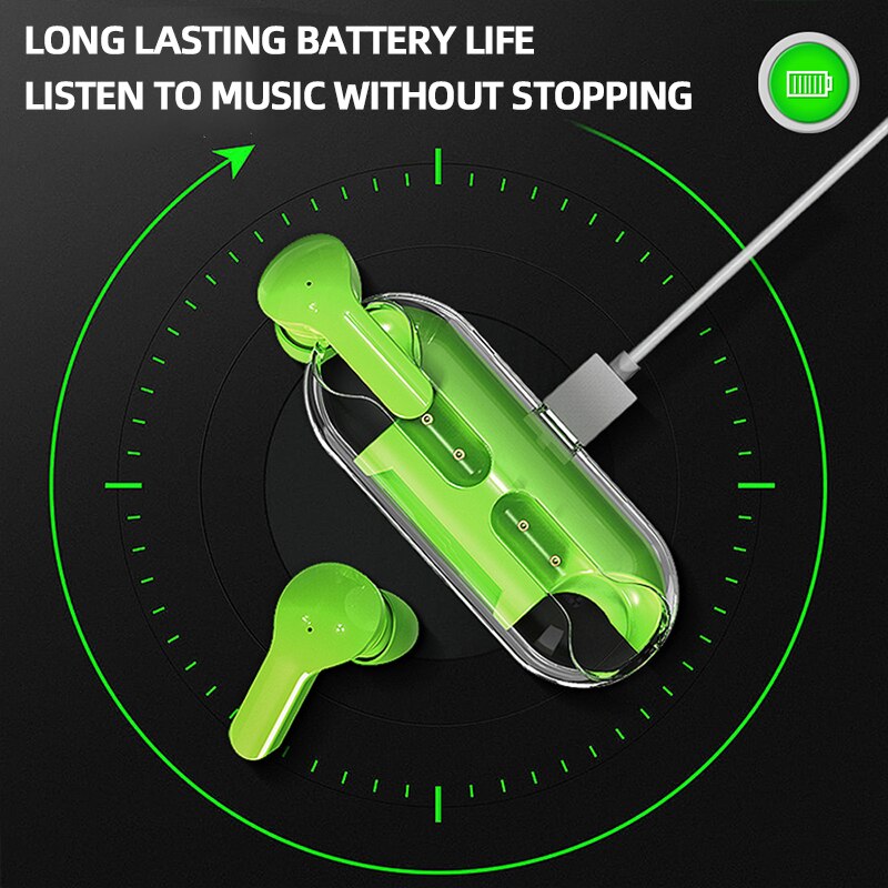 (30% OFF) NEW A4 TWS Mini In-Ear Earbuds Full Transparent