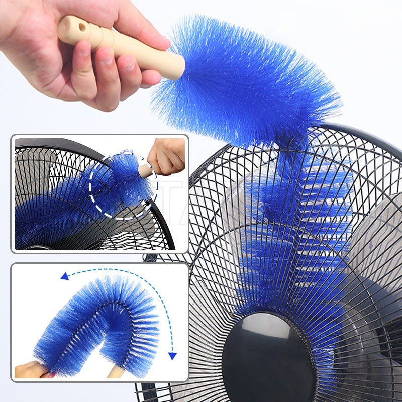 (30% DISCOUNT ) Multi-purpose fan cleaning brush, curved brush head, fine bristles for interior cleaning
