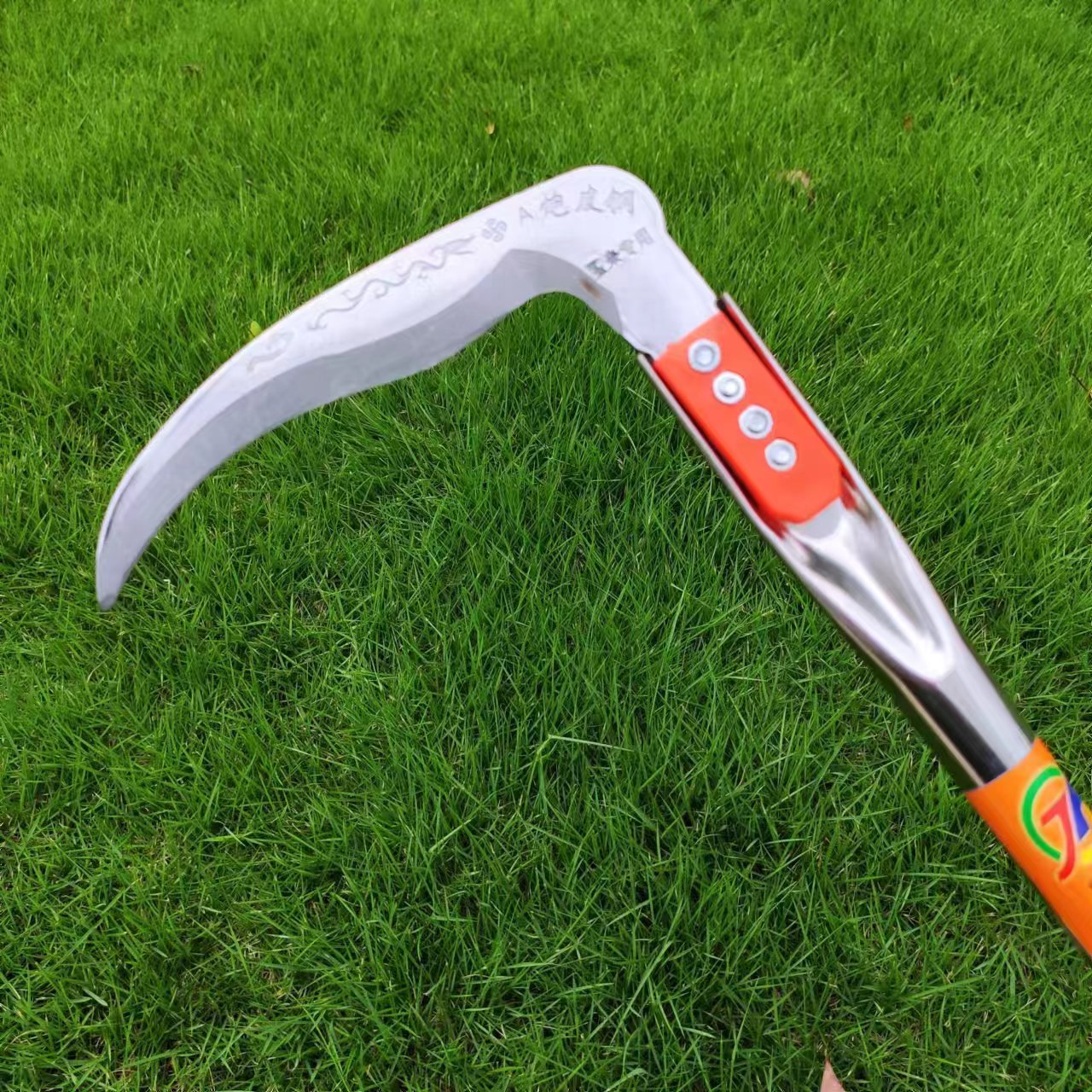 (30% DISCOUNT ) Super sharp agricultural sickle for cutting wheat, corn, and long metal-handled grass