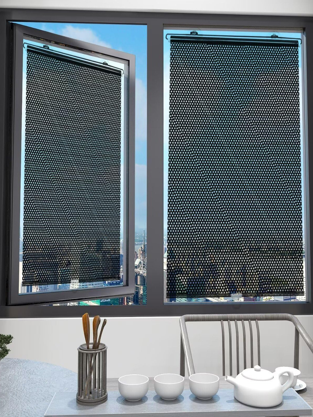 (30% DISCOUNT )Car sunshades and home windows automatically retract and safely protect against UV rays