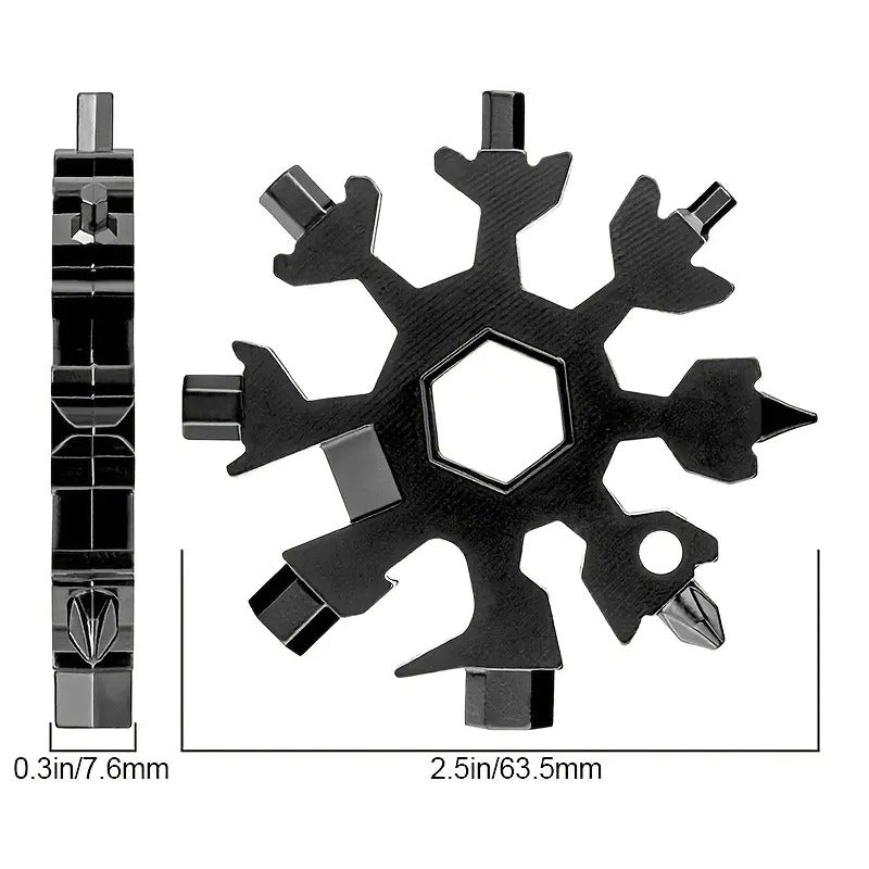 (Free Shipping) 18-IN-1 Snowflake Multitool