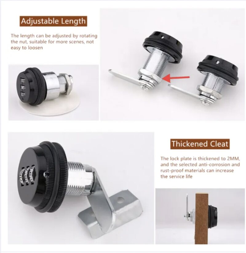 (30% OFF) 3-digit Combination Mailbox Lock