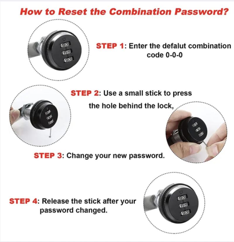 (30% OFF) 3-digit Combination Mailbox Lock