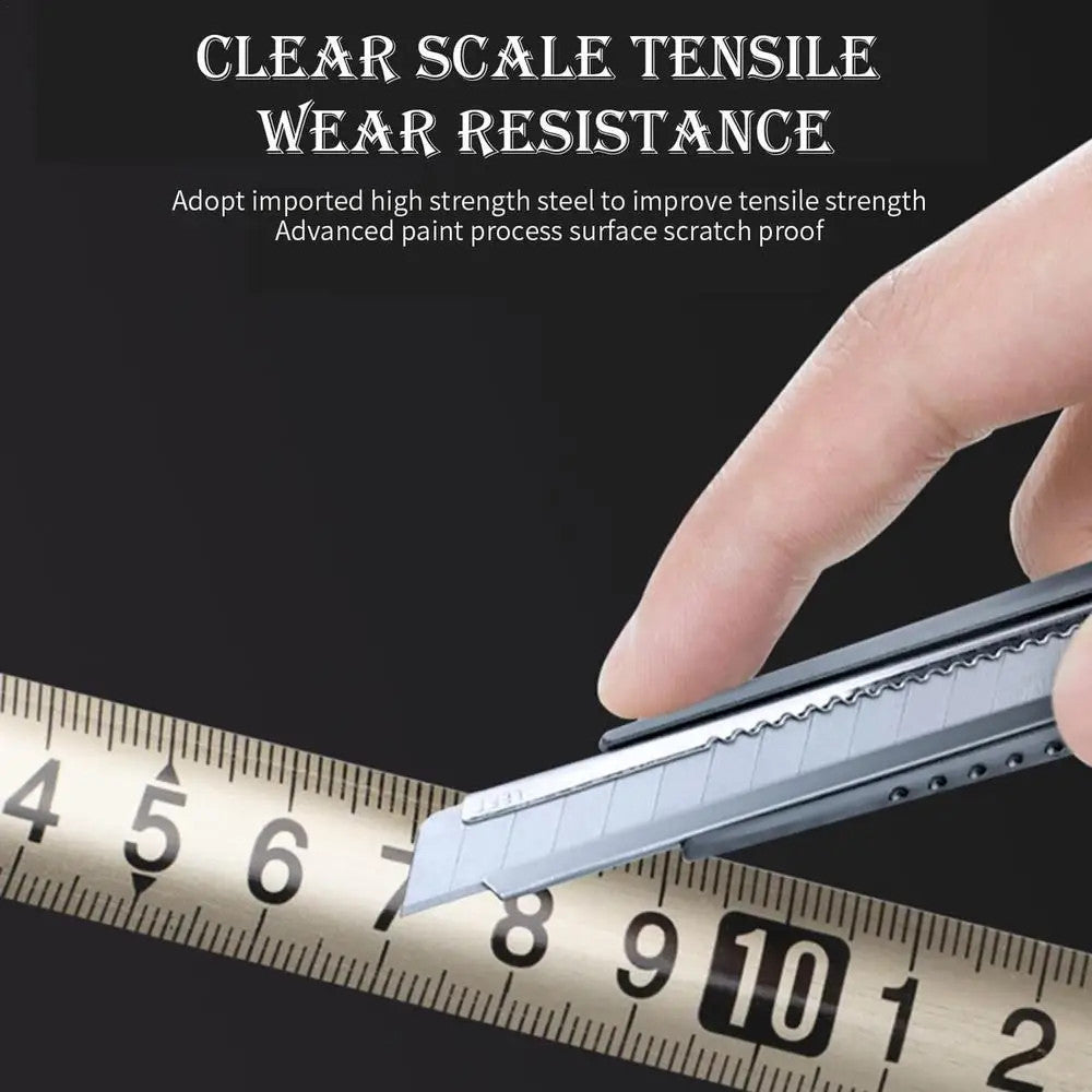 (30% DISCOUNT) Carbon steel ruler with superior water-resistant durability