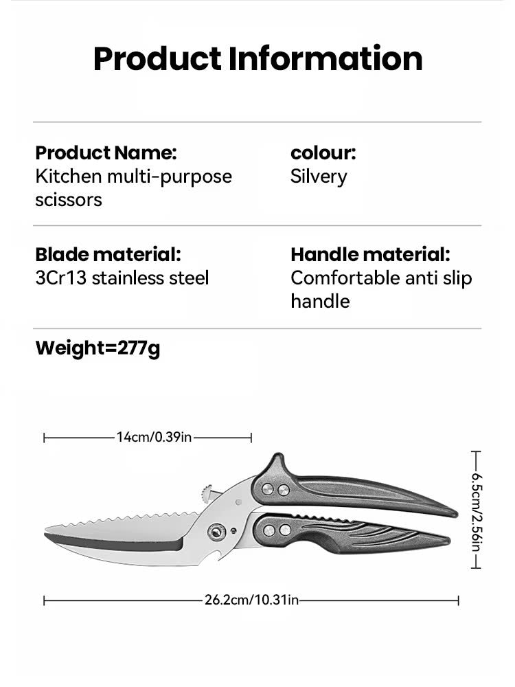 (30% DISCOUNT ) 304 Stainless Steel Kitchen Scissors