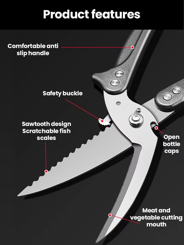 (30% DISCOUNT ) 304 Stainless Steel Kitchen Scissors