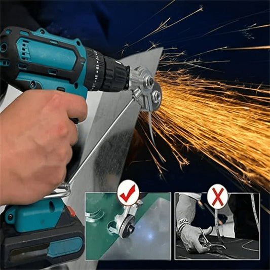 (30% OFF) Electric Drill Plate Cutter