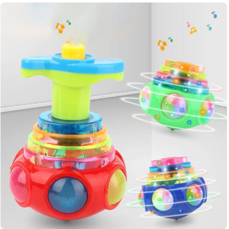 (30% OFF)  Music Flashing Spinner Toy