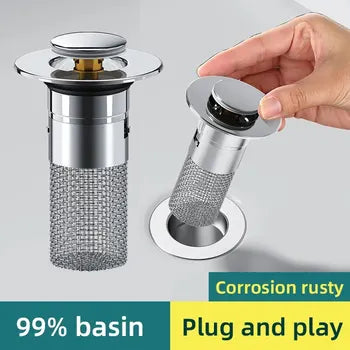 (30% DISCOUNT ) Flexible Drain Hose Anti-Clogging Bathroom Sink