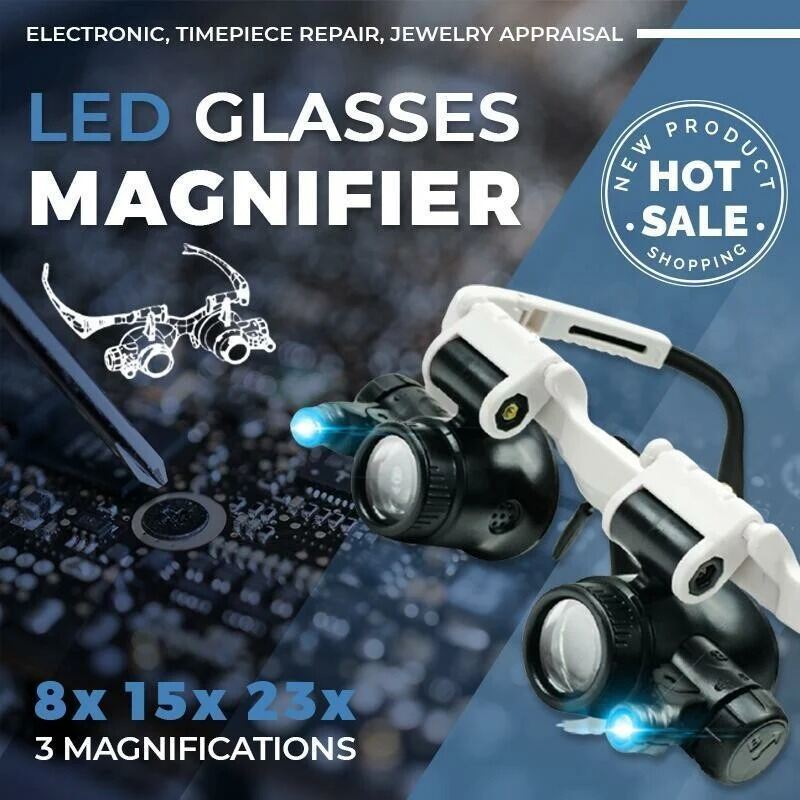 (FREE SHIPPING) Magnifying Glasses With Light