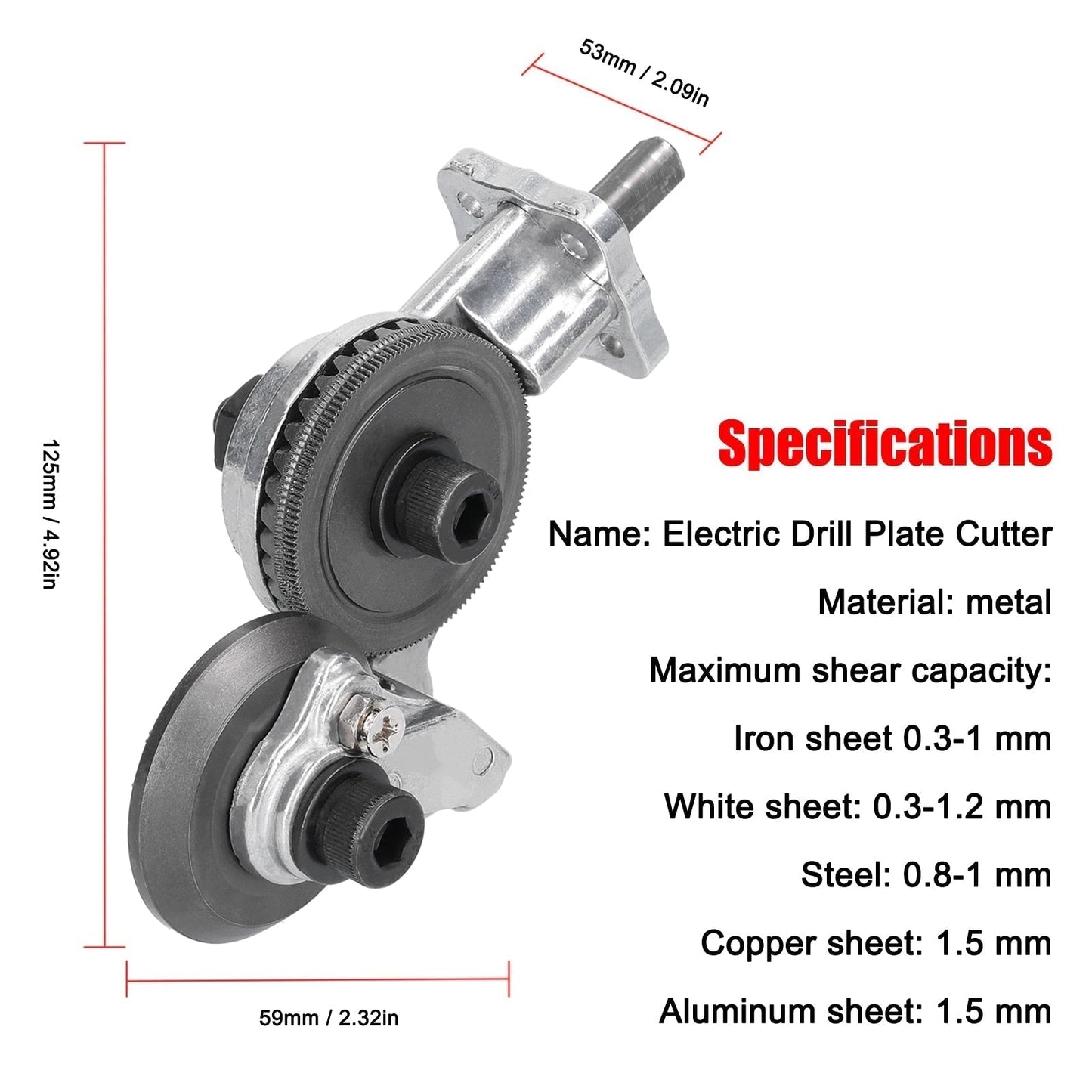 (30% DISCOUNT%) Electric Drill Plate Cutter