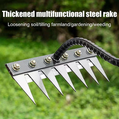 (30% DISCOUNT ) Carbon steel garden rake