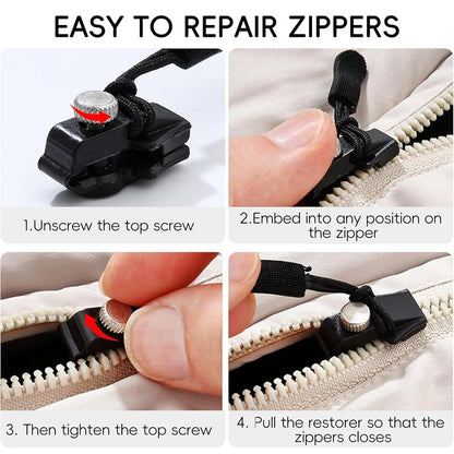 (30% DISCOUNT ) Zip Repair Kit New Design Zipper Head Sewing Tools Accessories