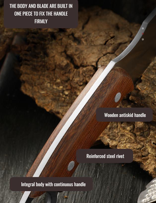 (30% OFF) MONGOLIAN KNIFE 3-LAYER ANTI-RUST, ANTI-CHIPPING