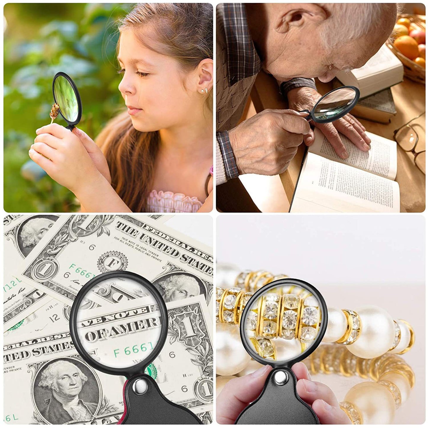 [30% OFF] Foldable Handheld Magnifying Glass