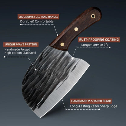 (30% OFF) Forging Round Head Kitchen Knife