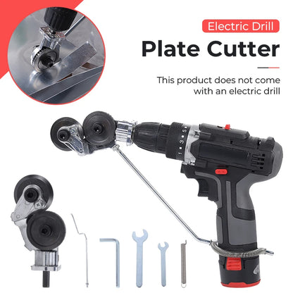 (30% OFF) Electric Drill Plate Cutter