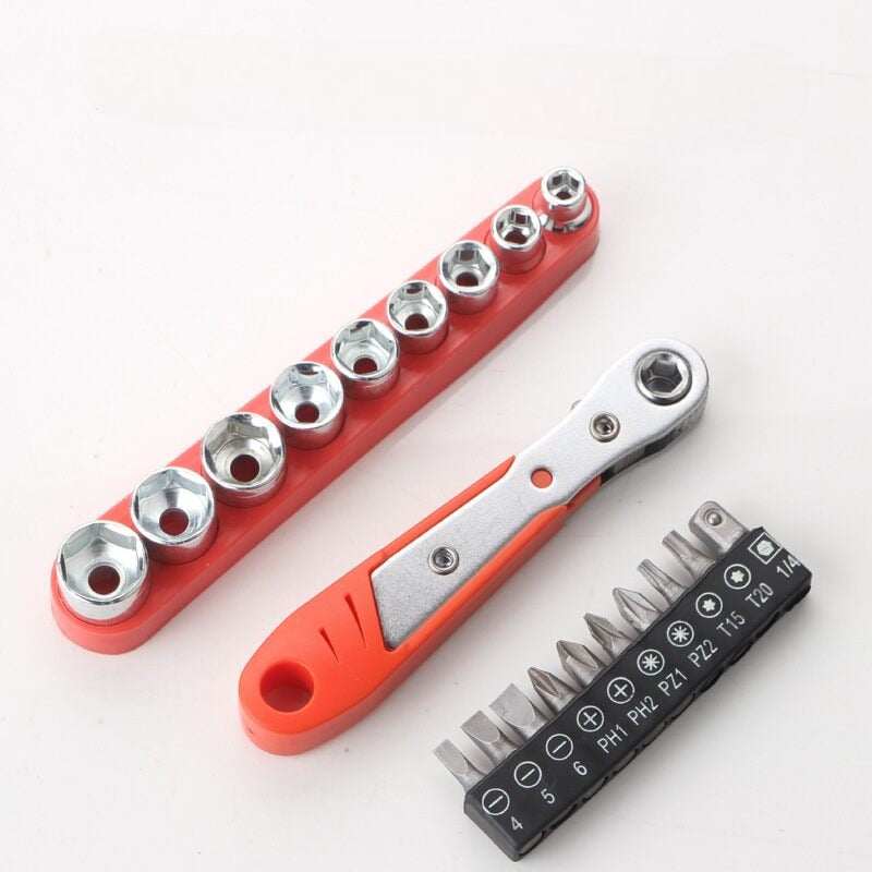 (30% OFF) 2 in 1 Dual Head Ratchet Socket Wrench