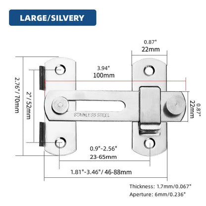 (Free Shipping) Stainless Steel Barn Door Lock